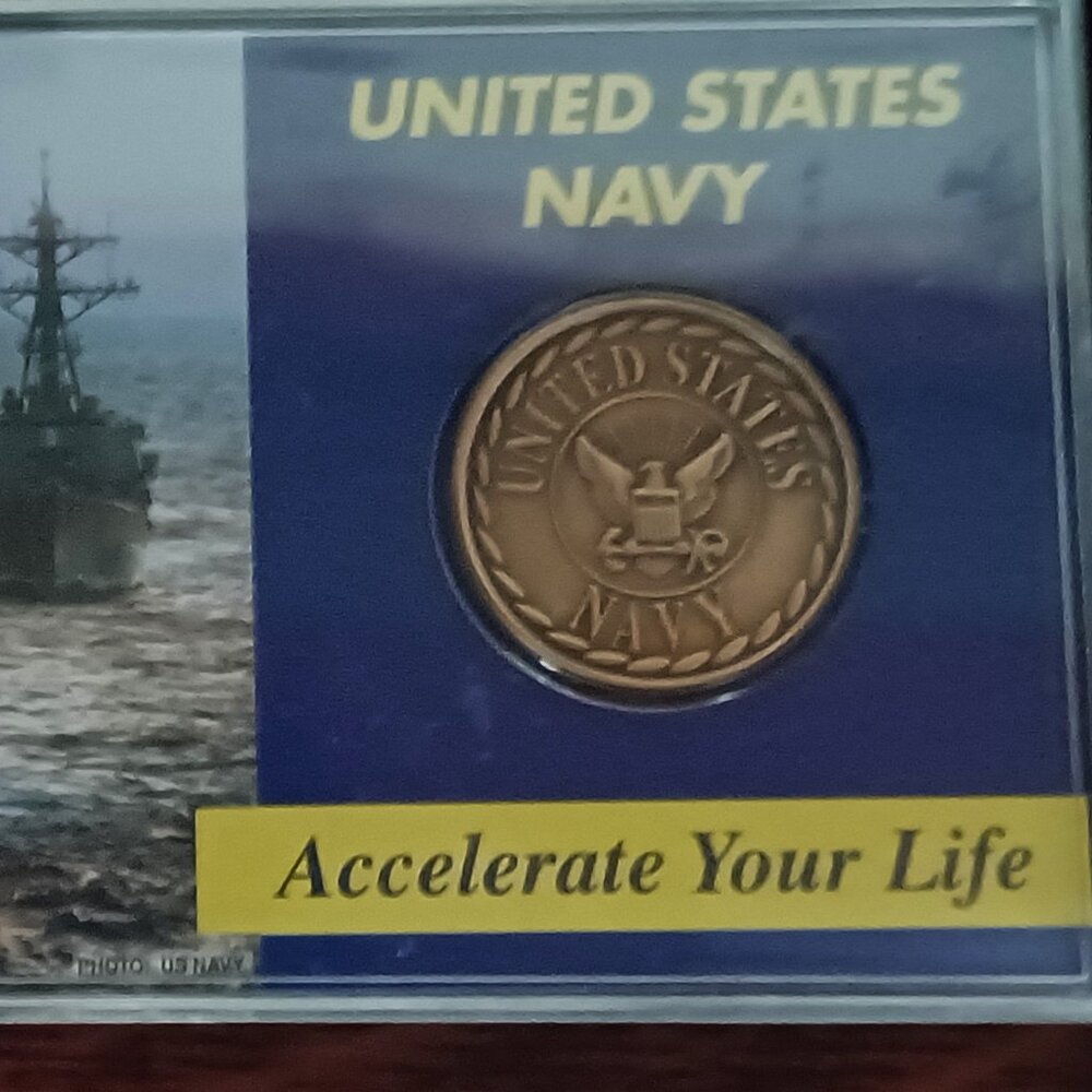 US Navy "Accelerate Your Life" Highland Mint Challenge Coin